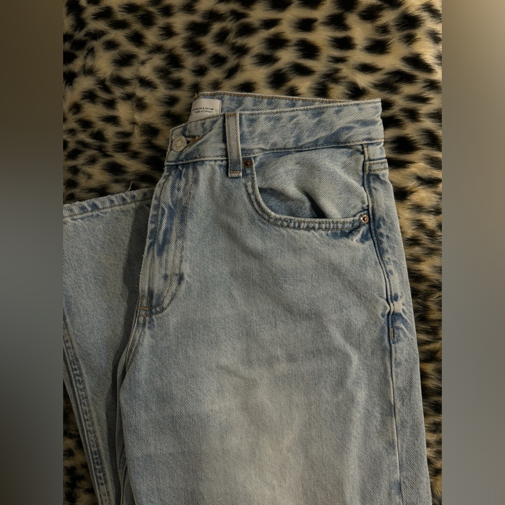 Zara boot cut light wash denim jeans